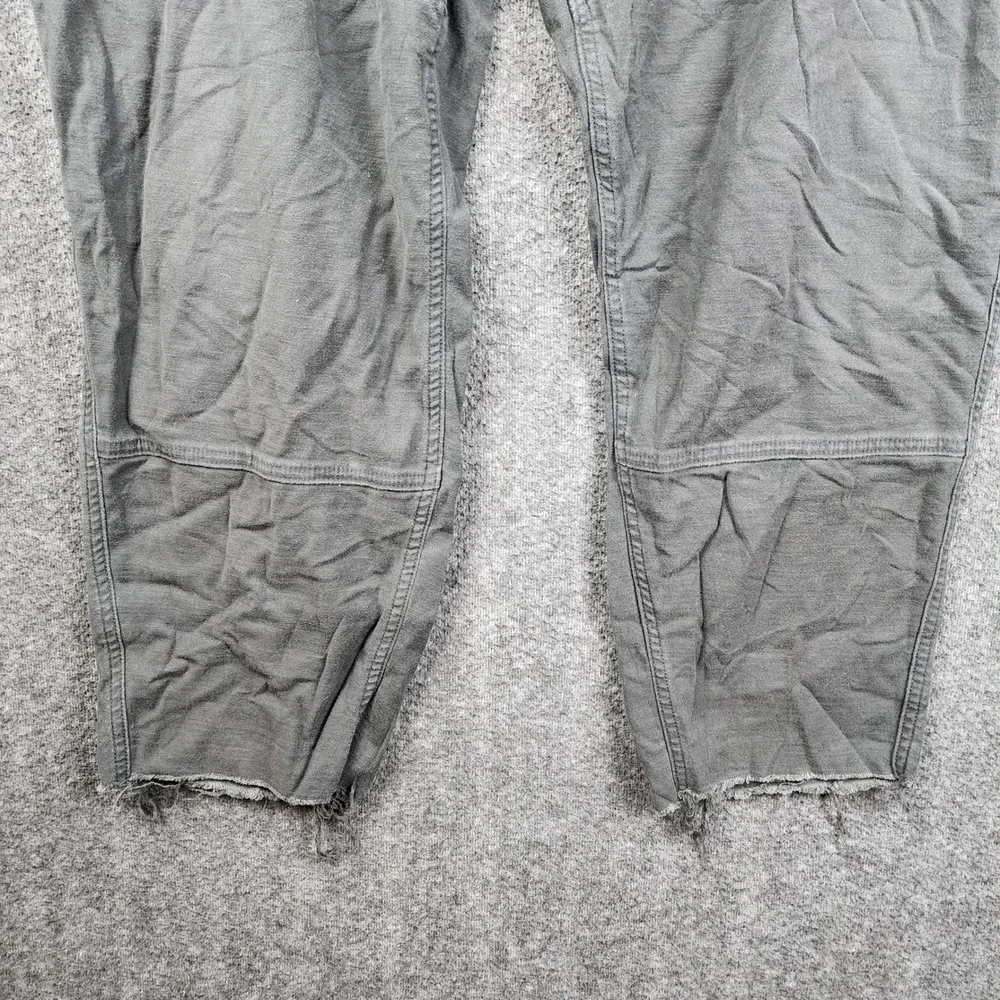 REI Co-op Utility Pants Mens 42x28 Charcoal Grey Raw Hem Drawstring Hiking